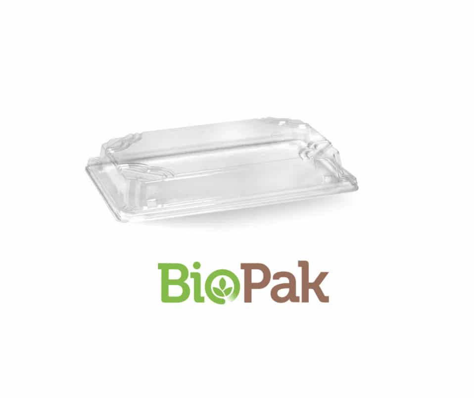 Large Plant Fibre Sushi Tray PET Lid (BioPak)