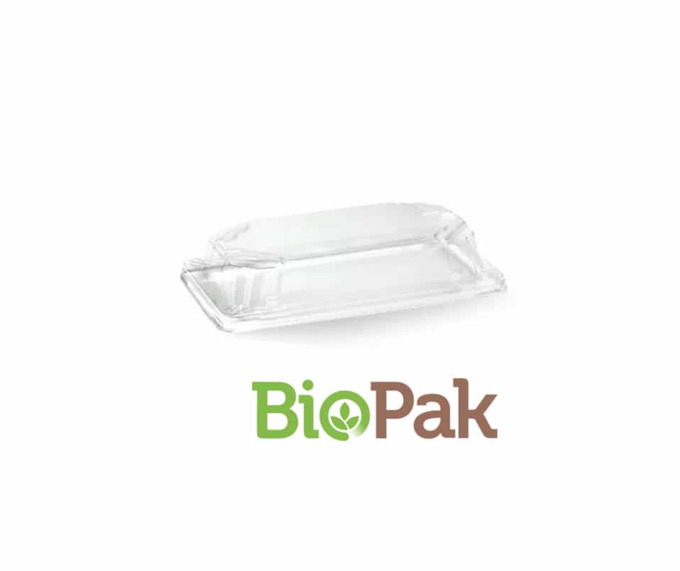 Small Plant Fibre Sushi Tray PET Lid (BioPak)
