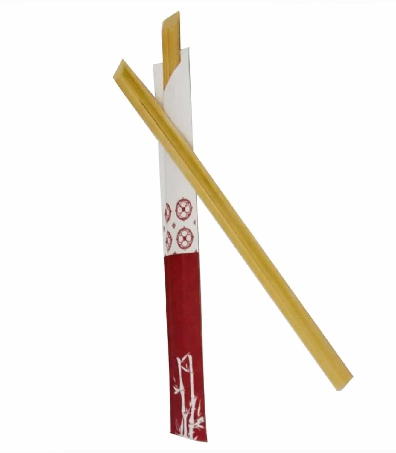 9 inch / 24 cm Bamboo Chopsticks Paper Wrapped