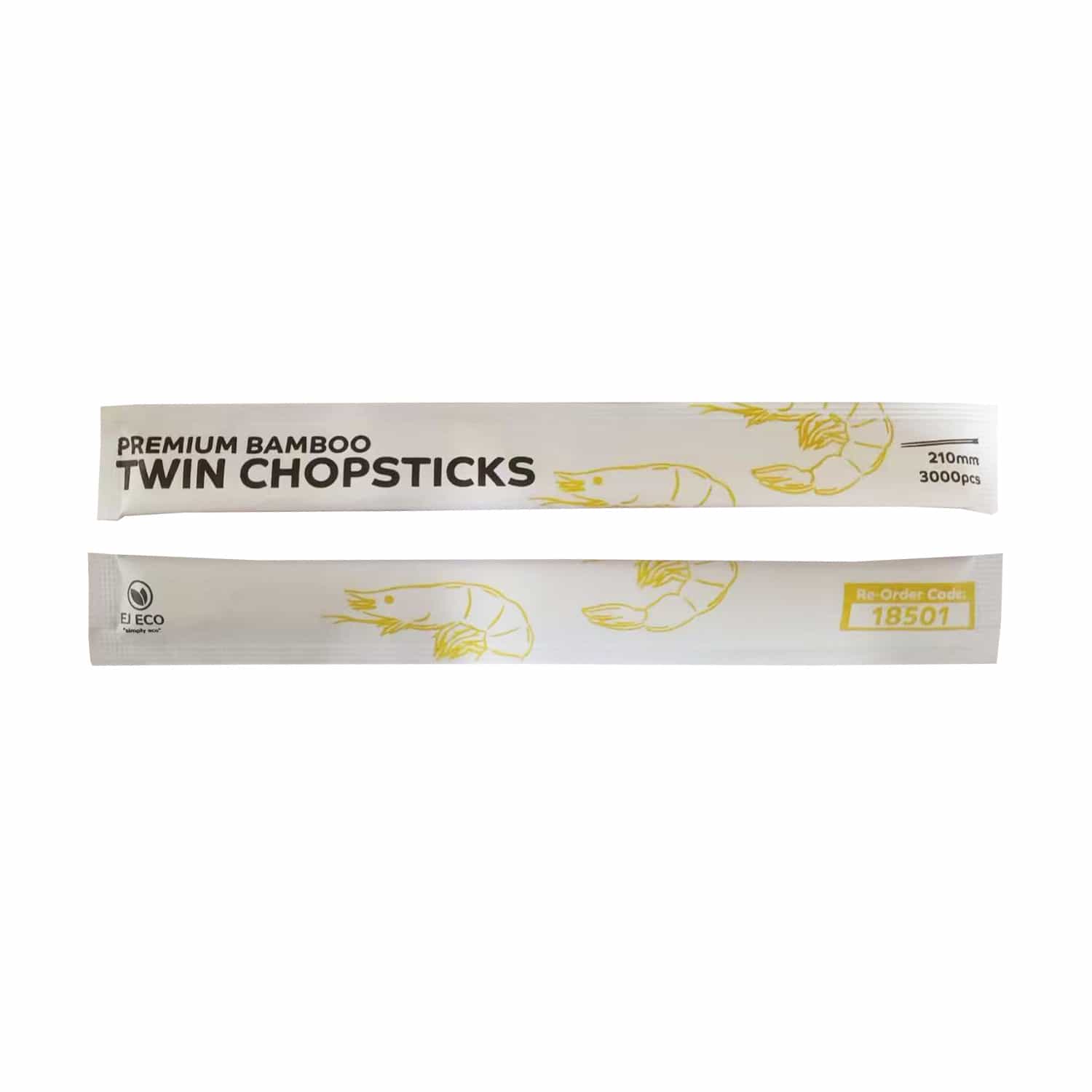 210mm Twin Bamboo Chopsticks