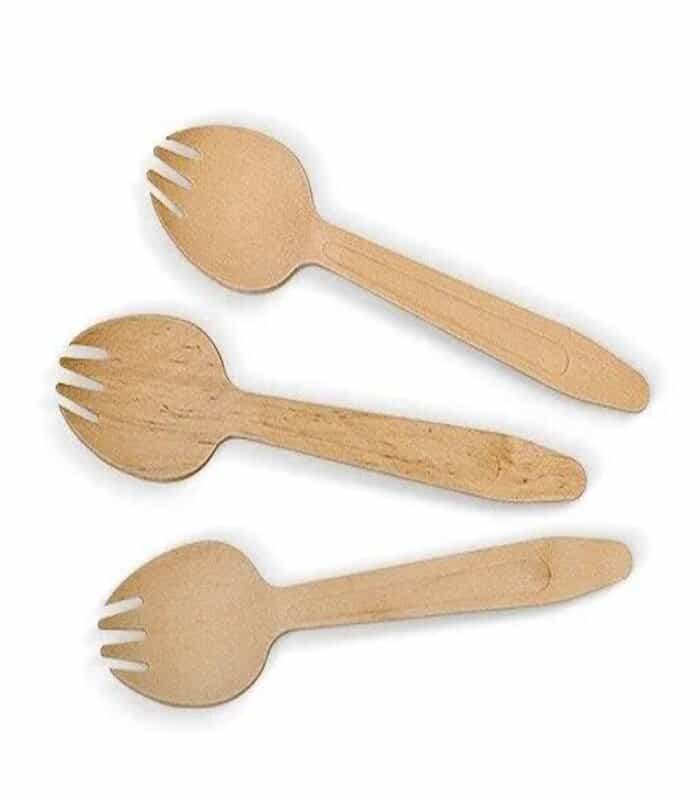 16cm - Wooden Spork (1000pcs)